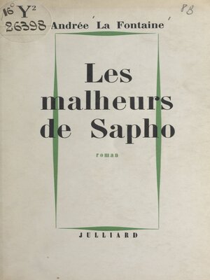 cover image of Les malheurs de Sapho
